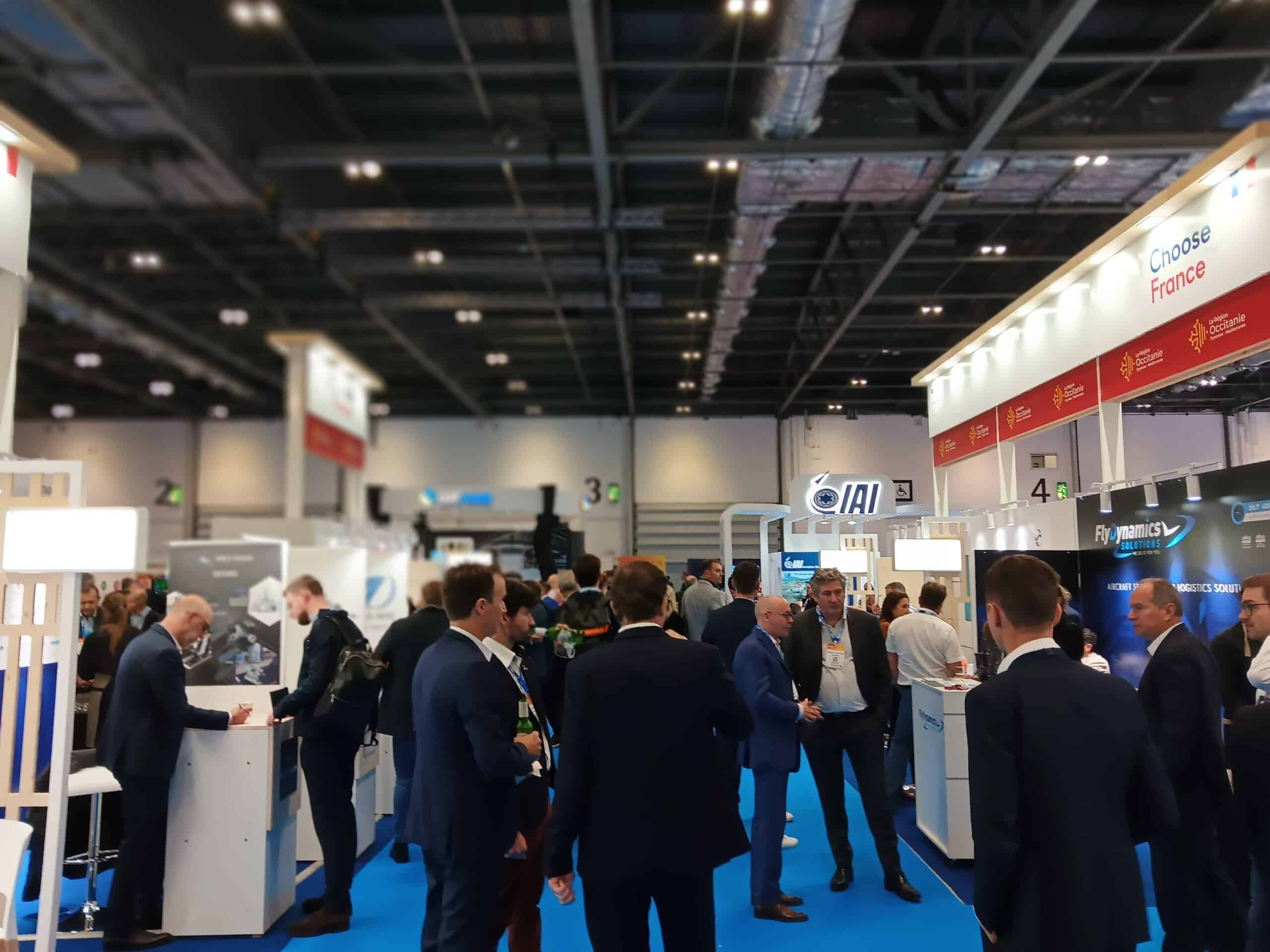 Photo of the Occitanie pavilions at MRO Europe 2025