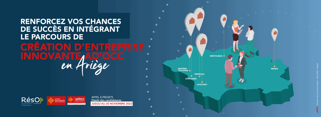 Entreprises innovantes  : les pépinières animées par AD’OCC en Ariège lancent un appel à projets !
