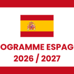 Bannière programme Espagne 2026/2027