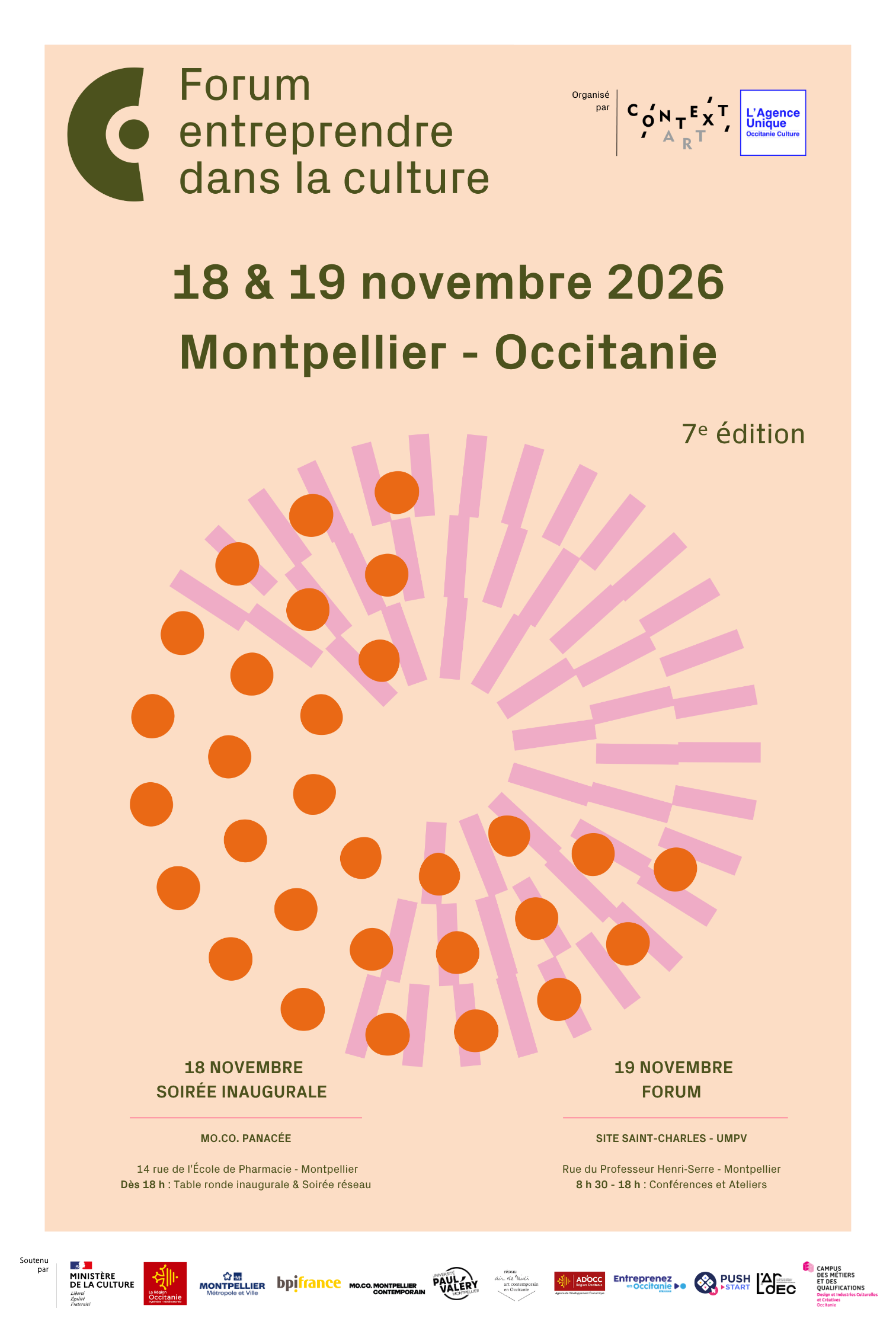 affiche forum entreprendre dans la culture